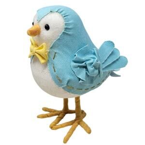 Target Spritz Bird 2015 Easter Spring Blue Cottage Cute Bow Tie Fabric